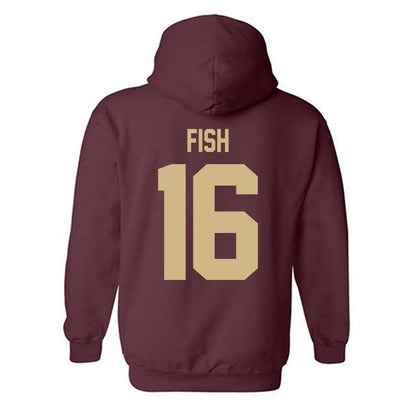 Texas State - NCAA Softball : Emily Fish - Classic Shersey Hooded Sweatshirt-1