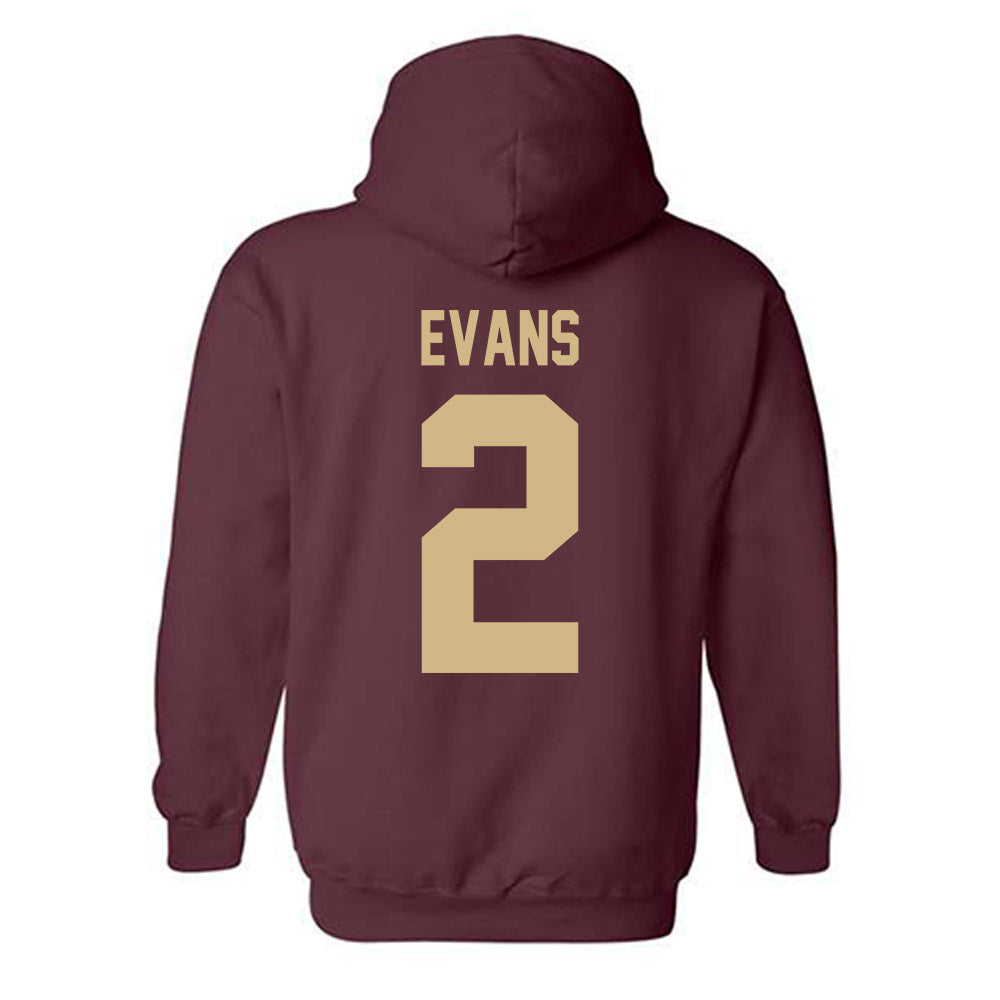 Texas State - NCAA Football : Kylen Evans - Classic Shersey Hooded Sweatshirt-1