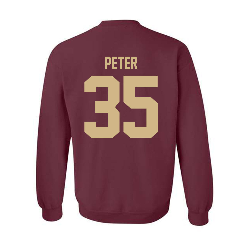 Texas State - NCAA Football : Emmanuel Peter - Classic Shersey Crewneck Sweatshirt-1