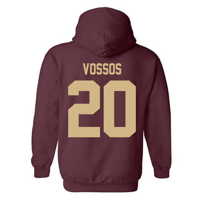 Texas State - NCAA Baseball : Justin Vossos - Classic Shersey Hooded Sweatshirt-1