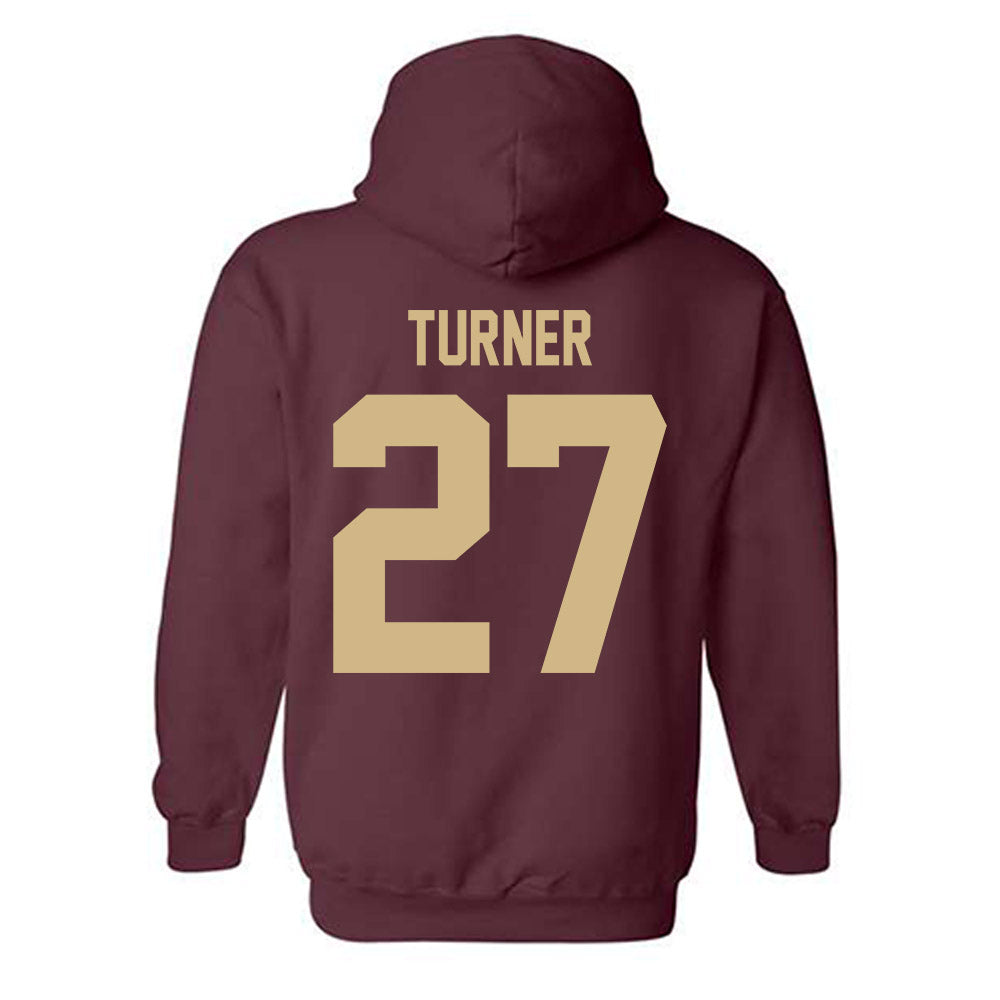 Texas State - NCAA Baseball : Trevyn Turner - Classic Shersey Hooded Sweatshirt-1