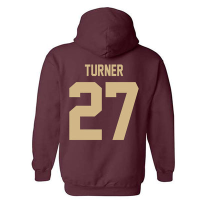 Texas State - NCAA Baseball : Trevyn Turner - Classic Shersey Hooded Sweatshirt-1