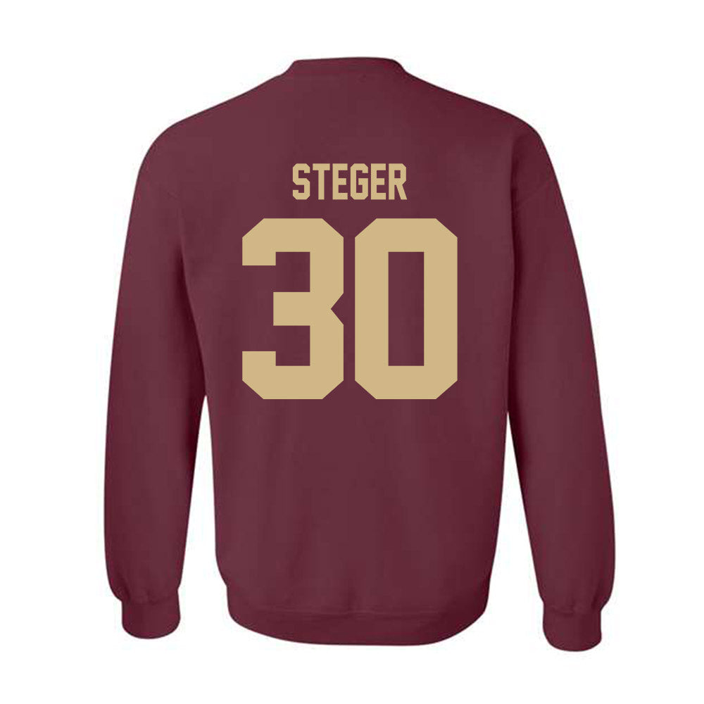 Texas State - NCAA Men's Basketball : Caleb Steger - Classic Shersey Crewneck Sweatshirt-1