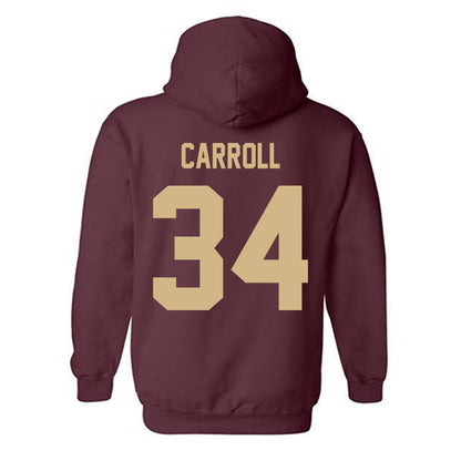 Texas State - NCAA Baseball : Coll Carroll - Classic Shersey Hooded Sweatshirt-1