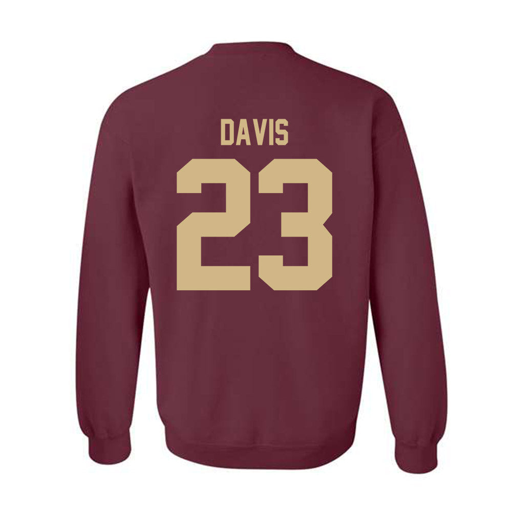Texas State - NCAA Football : Diggy Davis - Classic Shersey Crewneck Sweatshirt-1