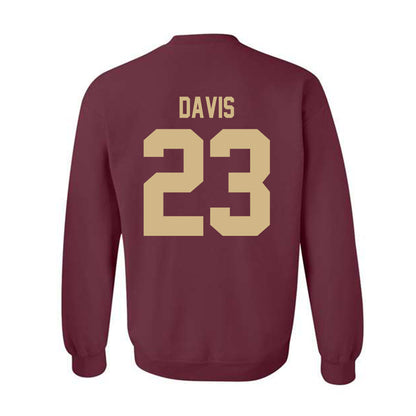 Texas State - NCAA Football : Diggy Davis - Classic Shersey Crewneck Sweatshirt-1