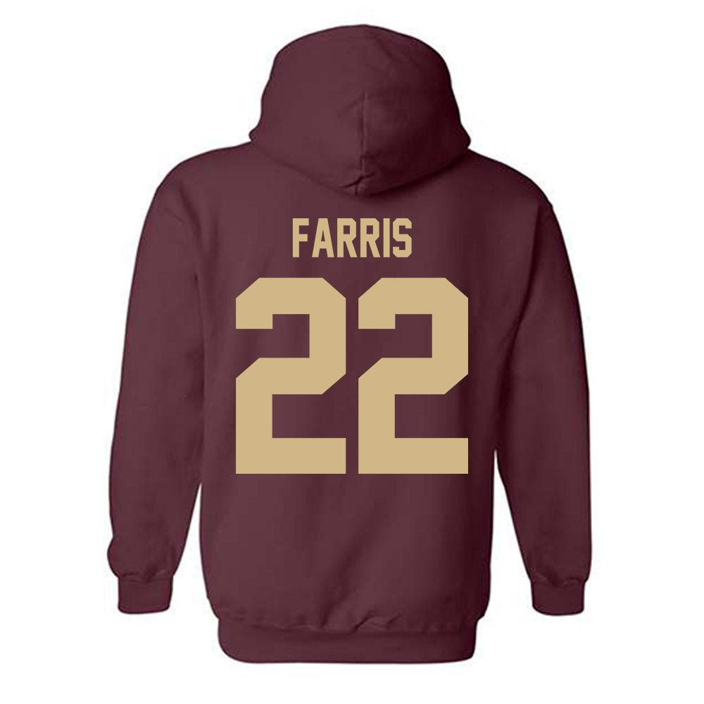 Texas State - NCAA Baseball : Ethan Farris - Classic Shersey Hooded Sweatshirt-1