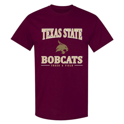 Texas State - NCAA Men's Track & Field : Tanner Major - Classic Shersey T-Shirt-0