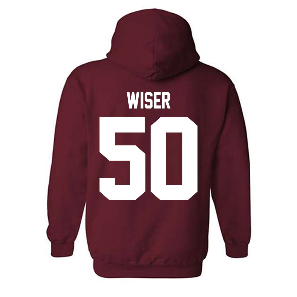 Stanford - NCAA Baseball : David Wiser - Classic Shersey Hooded Sweatshirt-1