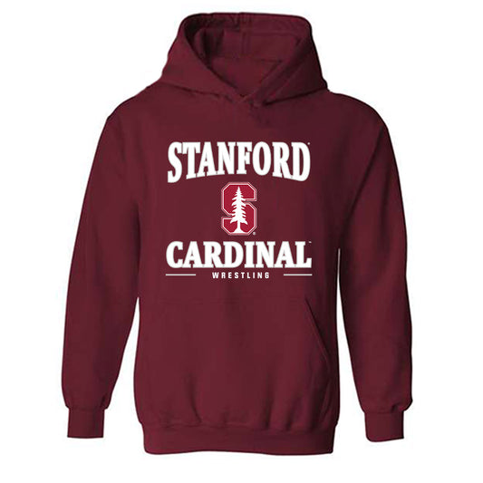 Stanford - NCAA Wrestling : Jack De Sena - Classic Shersey Hooded Sweatshirt-0