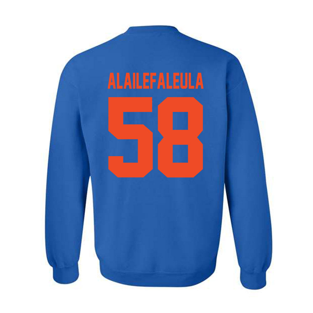 Boise State - NCAA Football : Deuce Alailefaleula - Classic Shersey Crewneck Sweatshirt-1