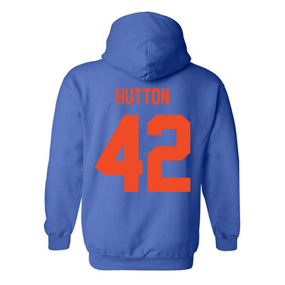 Boise State - NCAA Football : Mason Hutton - Classic Shersey Hooded Sweatshirt-1