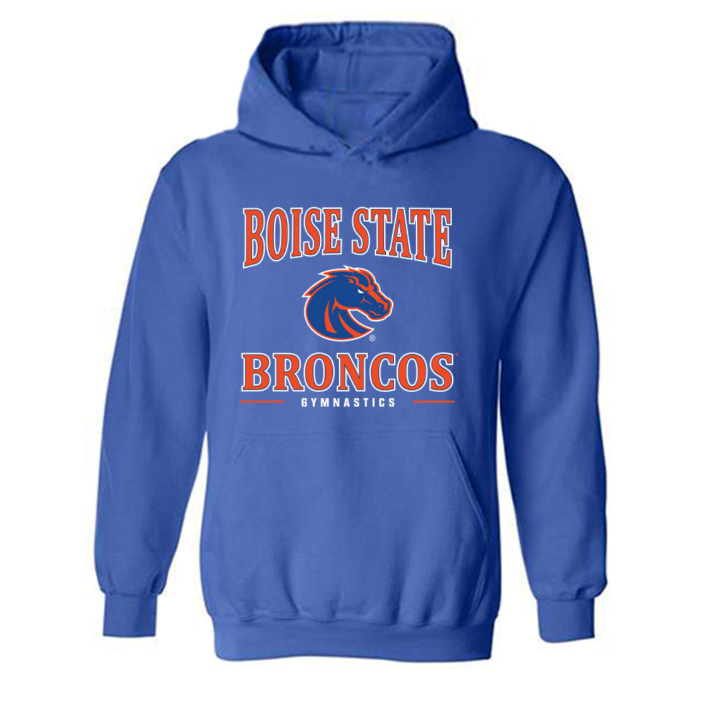 Boise State - NCAA Women's Gymnastics : Lorelei Necessary - Classic Shersey Hooded Sweatshirt-0