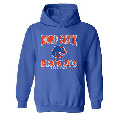 Boise State - NCAA Women's Gymnastics : Lorelei Necessary - Classic Shersey Hooded Sweatshirt-0