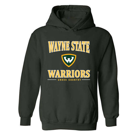 Wayne State - NCAA Men's Cross Country : Parks Allen - Classic Shersey Hooded Sweatshirt-0