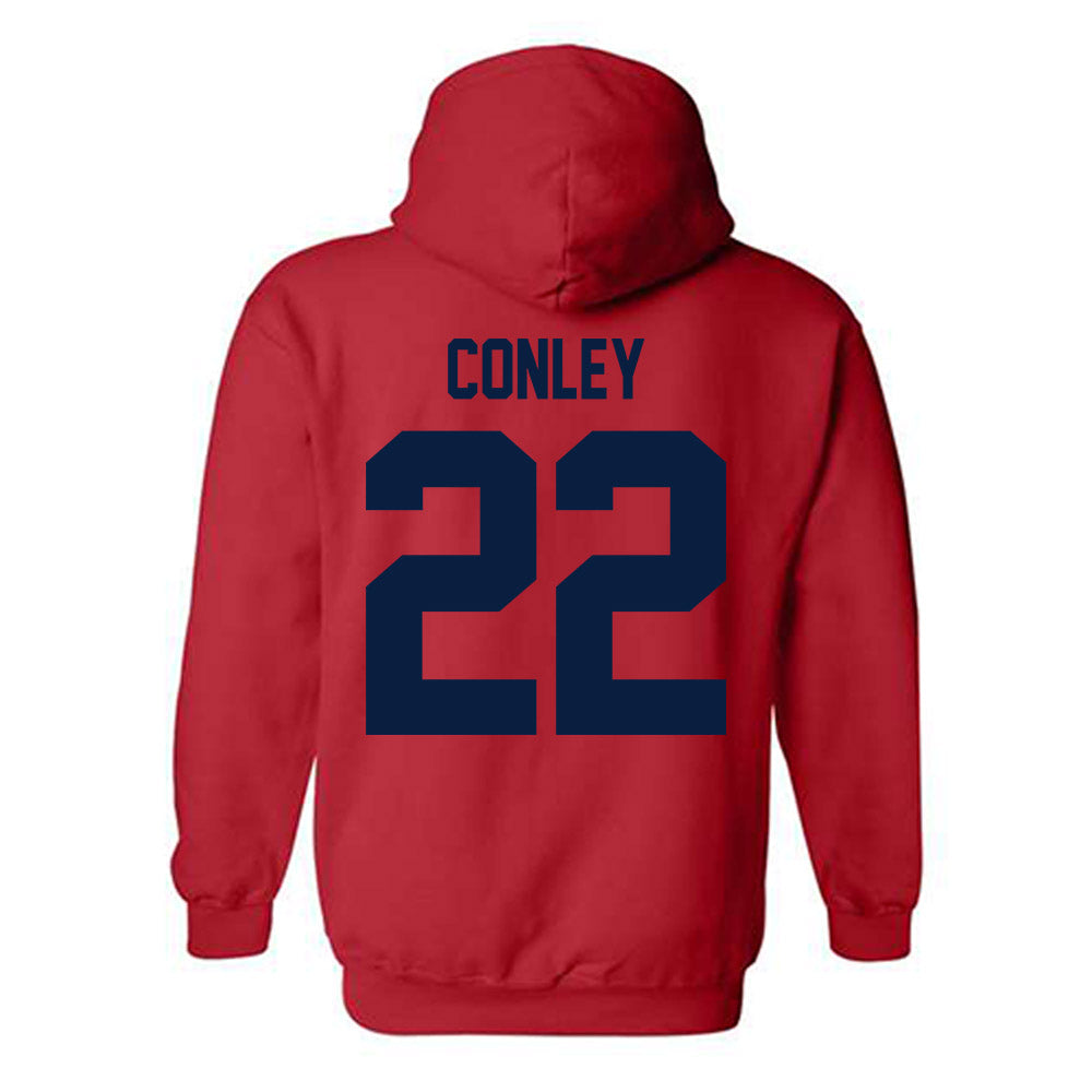 St. Johns - NCAA Baseball : Tommy Conley - Classic Shersey Hooded Sweatshirt-1