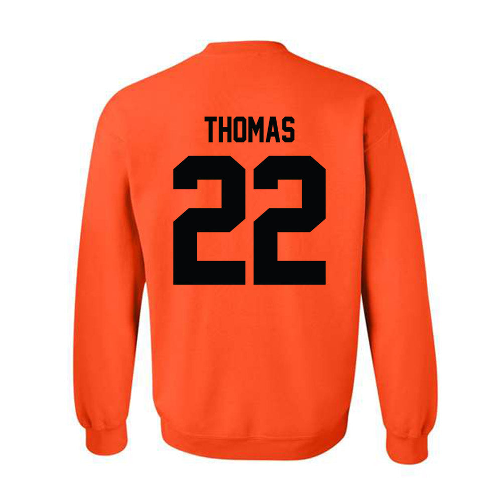 Campbell - NCAA Football : Devon Thomas - Classic Shersey Crewneck Sweatshirt-1