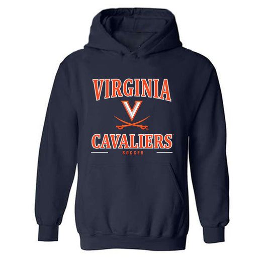Virginia - NCAA Men's Soccer : Caleb Tunks - Classic Shersey Hooded Sweatshirt-0