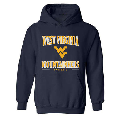 West Virginia - NCAA Baseball : Slade Barton - Classic Shersey Hooded Sweatshirt-0
