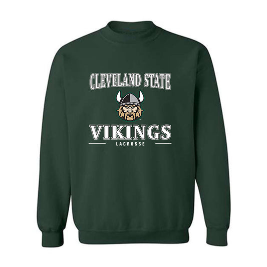 Cleveland State - NCAA Men's Lacrosse : Ethan Erker - Classic Shersey Crewneck Sweatshirt-0