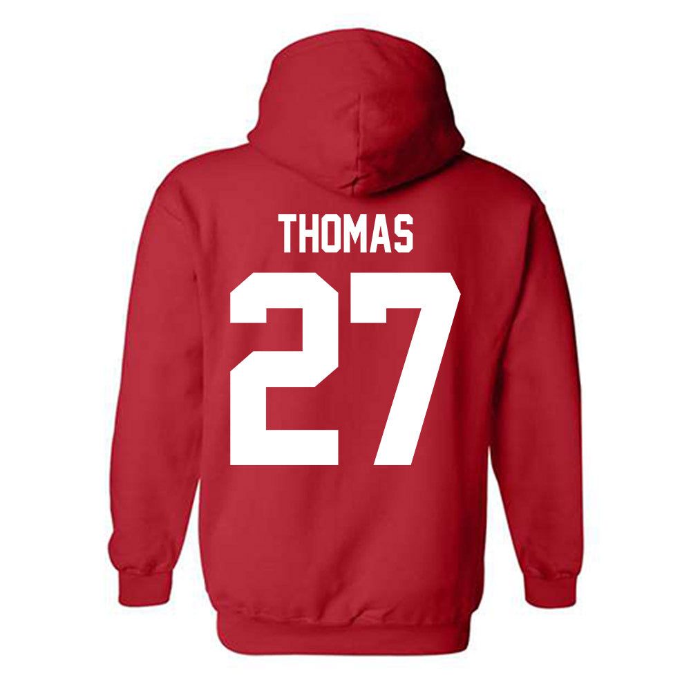 Arkansas State - NCAA Football : AJ Thomas - Classic Shersey Hooded Sweatshirt-1