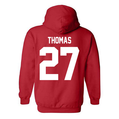 Arkansas State - NCAA Football : AJ Thomas - Classic Shersey Hooded Sweatshirt-1