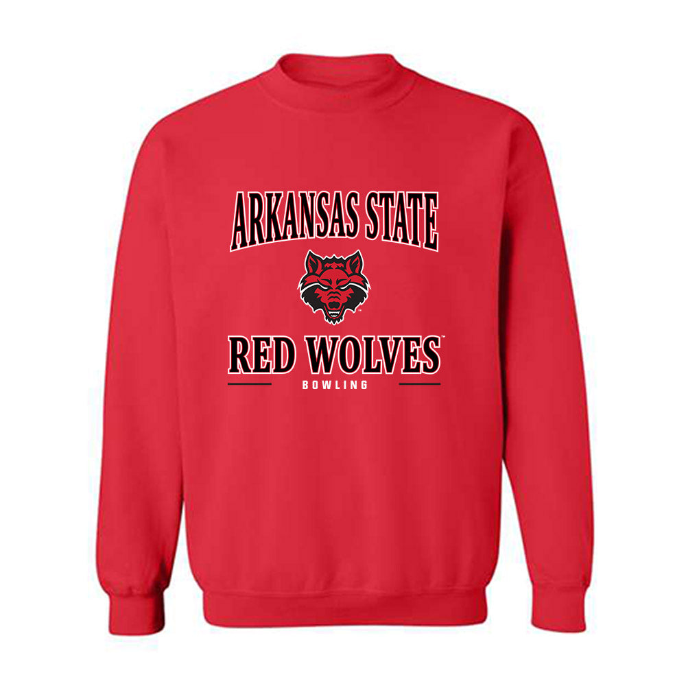 Arkansas State - NCAA Women's Bowling : Maggie Thoma - Classic Shersey Crewneck Sweatshirt-0