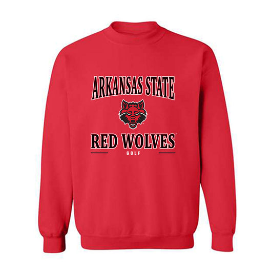 Arkansas State - NCAA Men's Golf : Jake Wallis - Classic Shersey Crewneck Sweatshirt-0