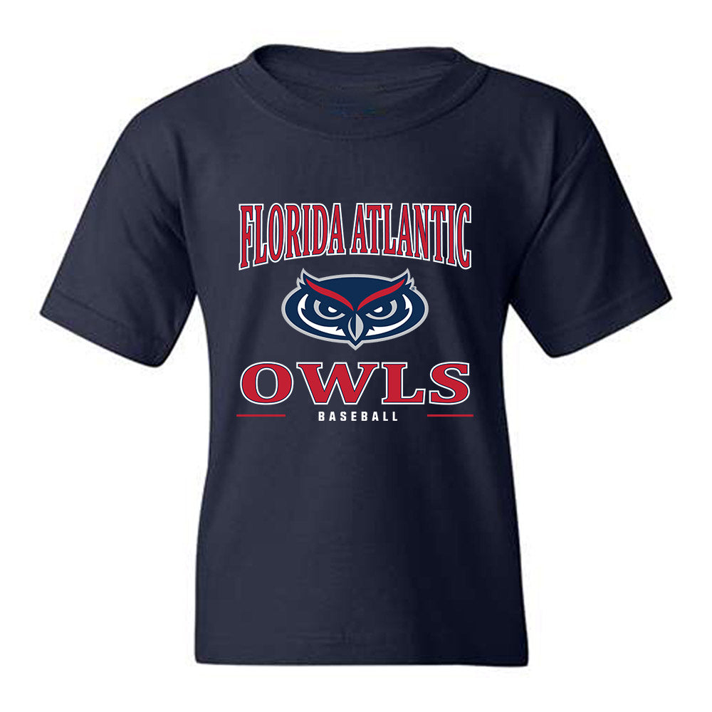 FAU - NCAA Baseball : Dalton Robinson - Classic Shersey Youth T-Shirt-0