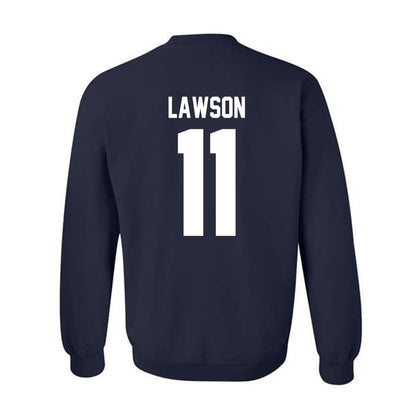 Longwood - NCAA Baseball : Max Lawson - Classic Shersey Crewneck Sweatshirt-1