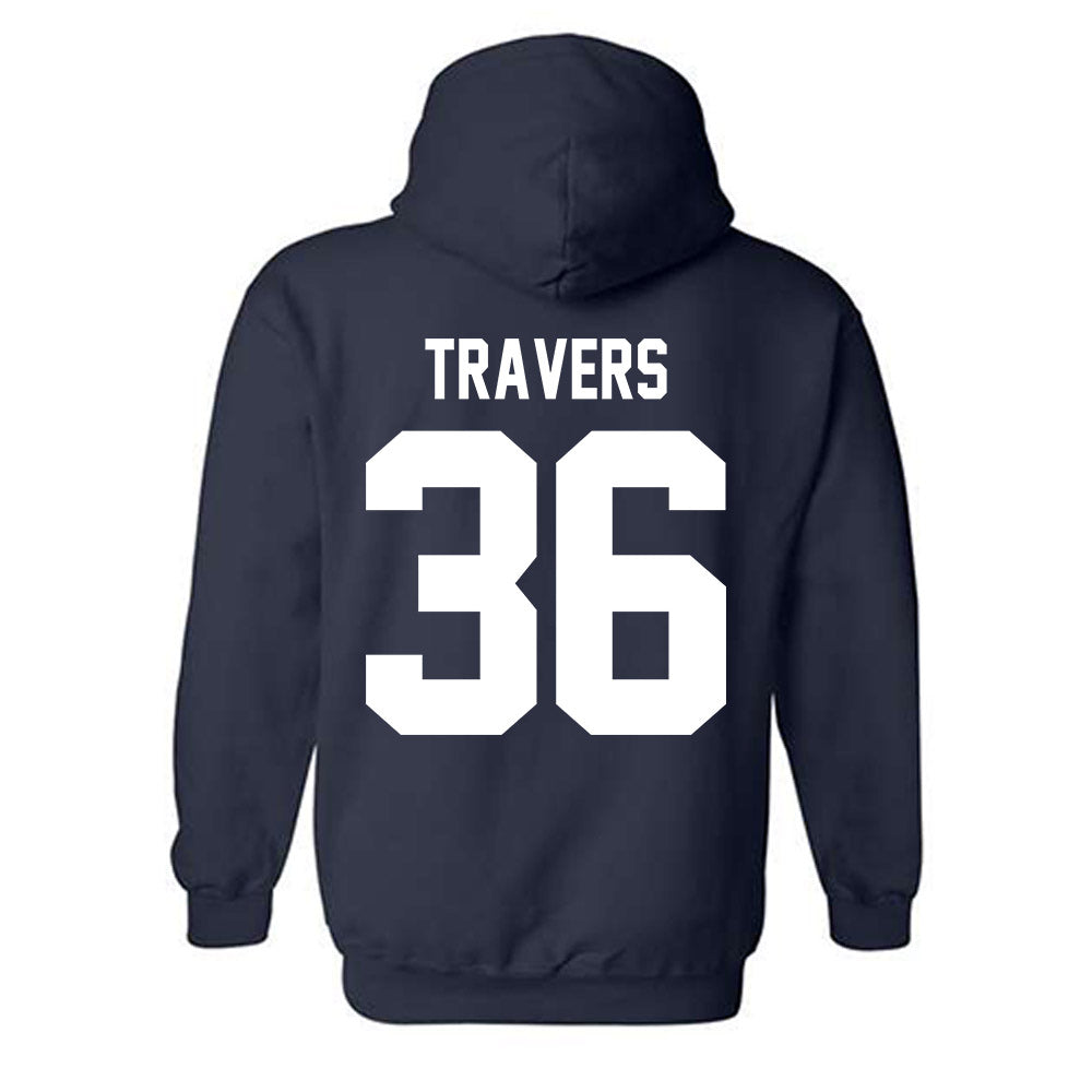 Longwood - NCAA Baseball : Callen Travers - Classic Shersey Hooded Sweatshirt-1