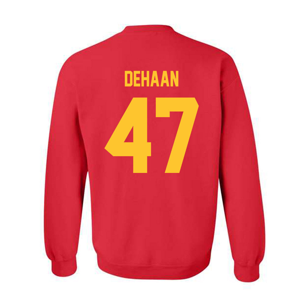 Ferris State - NCAA Football : Ike DeHaan - Classic Shersey Crewneck Sweatshirt-1