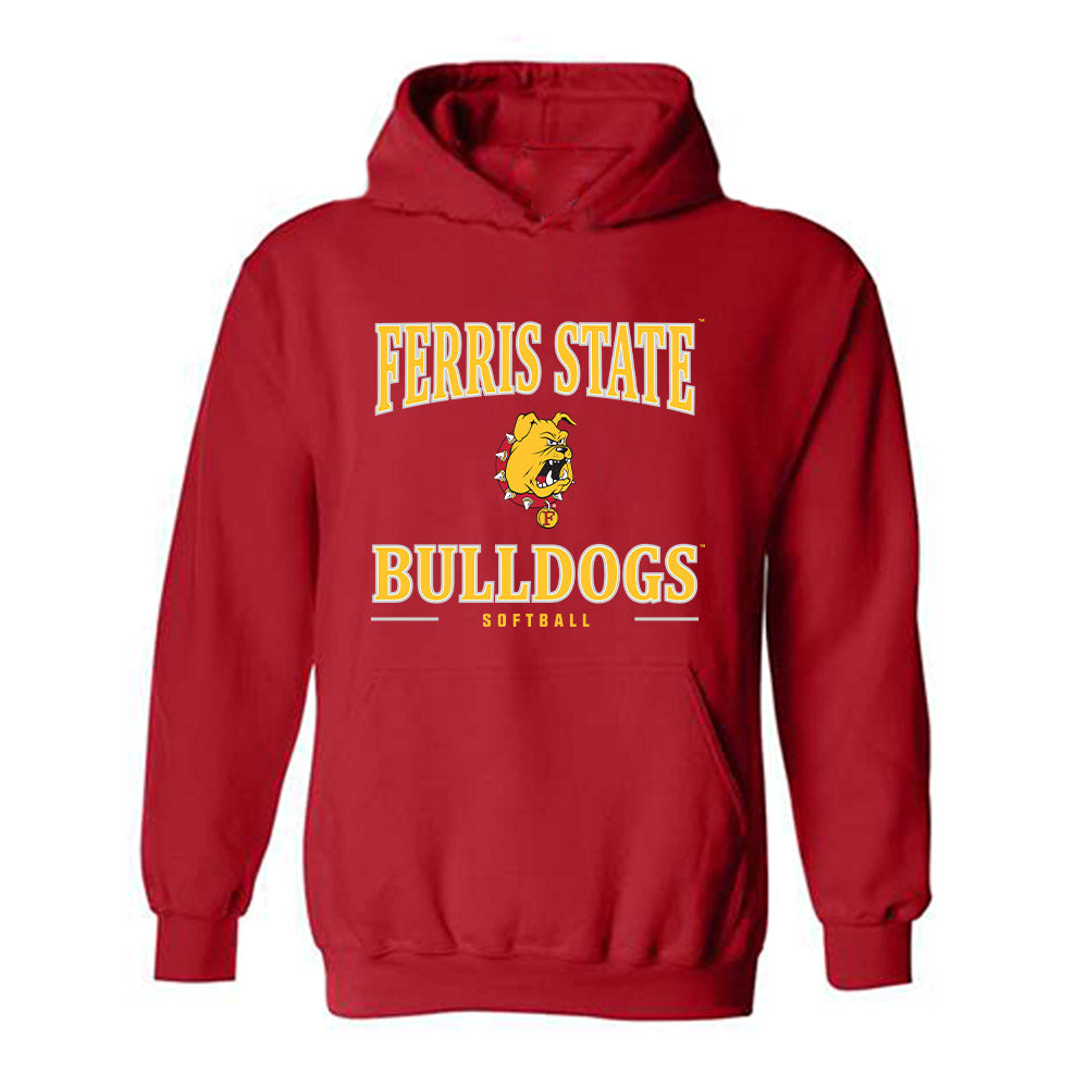 Ferris State - NCAA Softball : Kiley Weinberg - Classic Shersey Hooded Sweatshirt-0