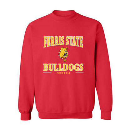 Ferris State - NCAA Football : Jerek Fields - Classic Shersey Crewneck Sweatshirt-0
