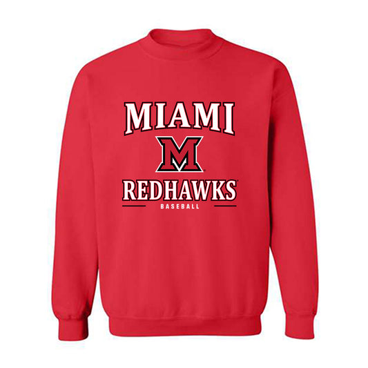 Miami of Ohio - NCAA Baseball : Jared Eisiminger - Classic Shersey Crewneck Sweatshirt-0
