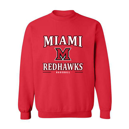 Miami of Ohio - NCAA Baseball : Carson Raether - Classic Shersey Crewneck Sweatshirt-0