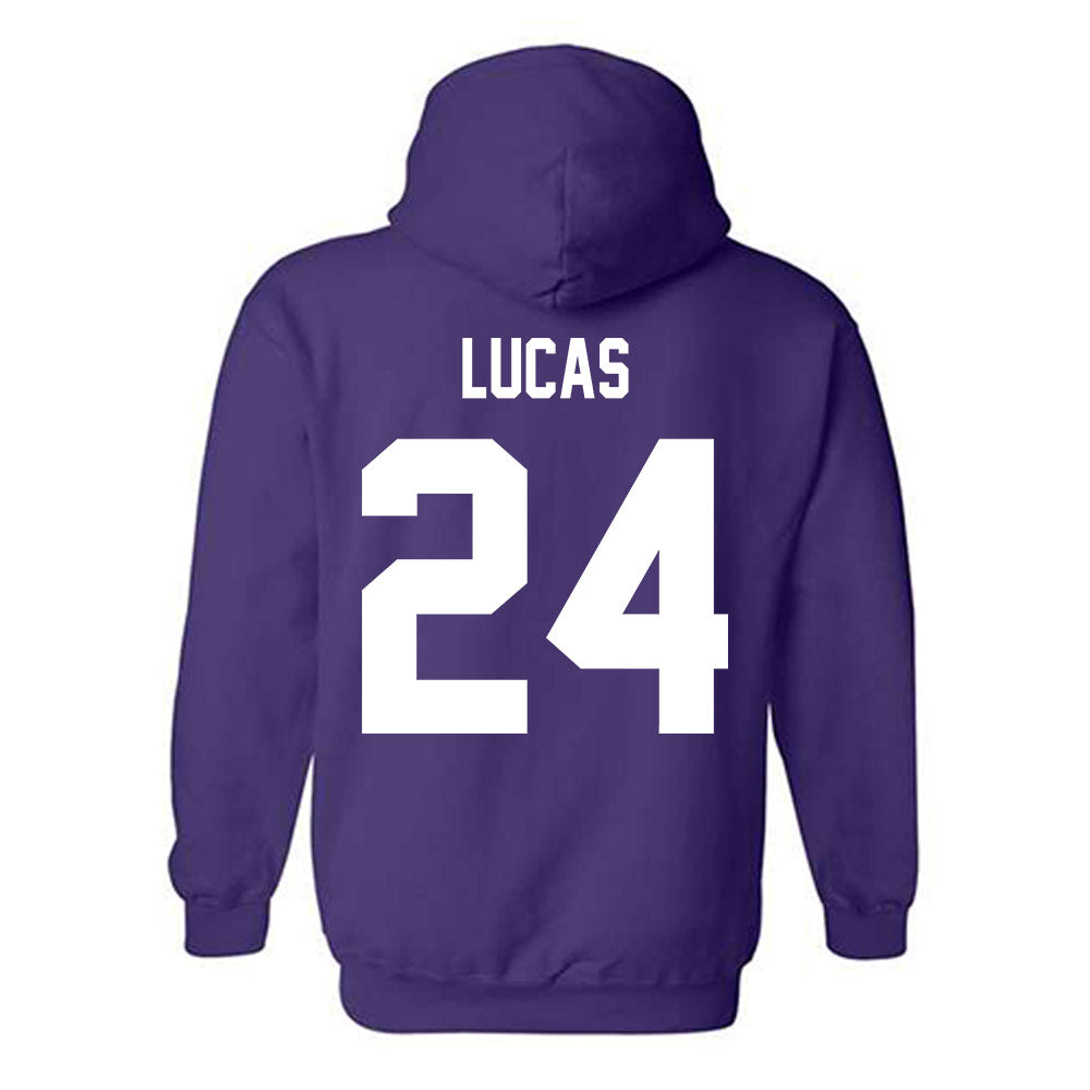 Tarleton State - NCAA Baseball : Aden Lucas - Classic Shersey Hooded Sweatshirt-1