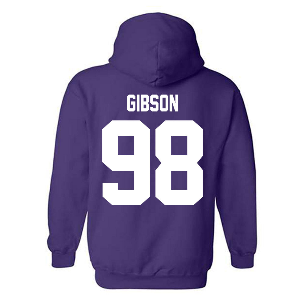 Tarleton State - NCAA Football : Maasai Gibson - Classic Shersey Hooded Sweatshirt-1