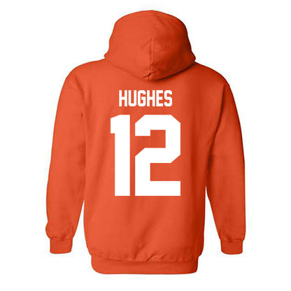 BGSU - NCAA Baseball : John Hughes - Classic Shersey Hooded Sweatshirt-1
