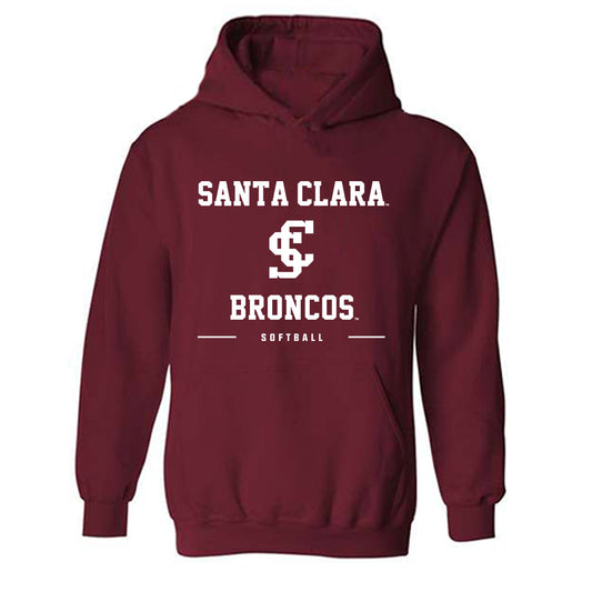 SCU - NCAA Softball : Avery Seva - Classic Shersey Hooded Sweatshirt-0