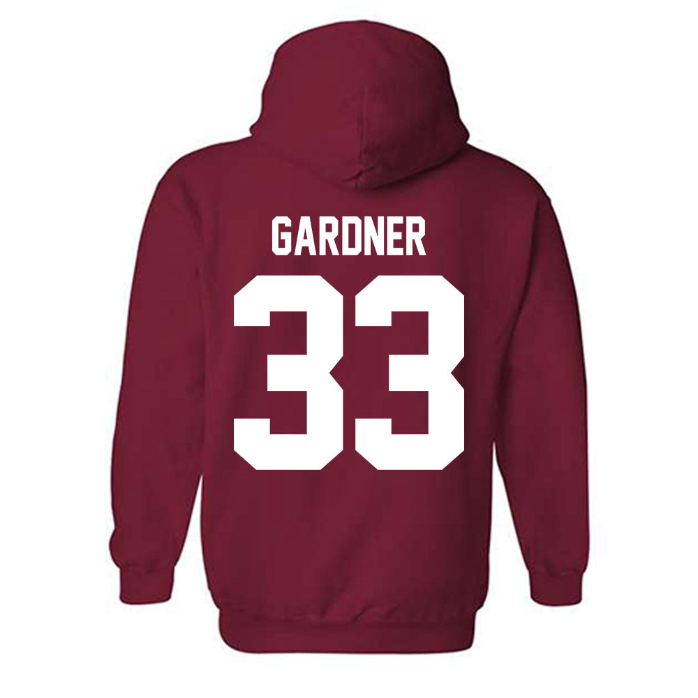 Ball State - NCAA Baseball : Patrick Gardner - Classic Shersey Hooded Sweatshirt-1