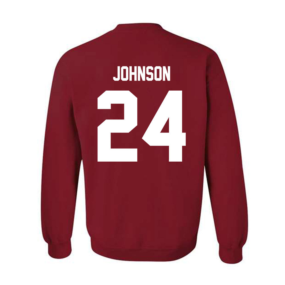 Ball State - NCAA Baseball : Keegan Johnson - Classic Shersey Crewneck Sweatshirt-1