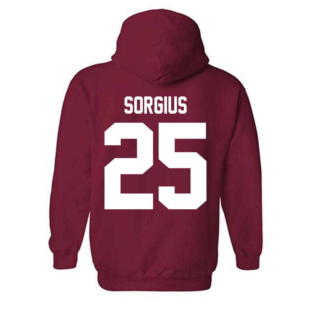 Ball State - NCAA Baseball : Kendric Sorgius - Classic Shersey Hooded Sweatshirt-1