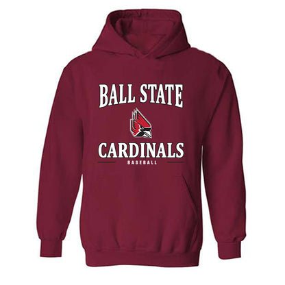 Ball State - NCAA Baseball : Eli Driskell - Classic Shersey Hooded Sweatshirt-0