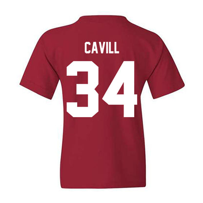 Troy - NCAA Baseball : Blake Cavill - Classic Shersey Youth T-Shirt-1