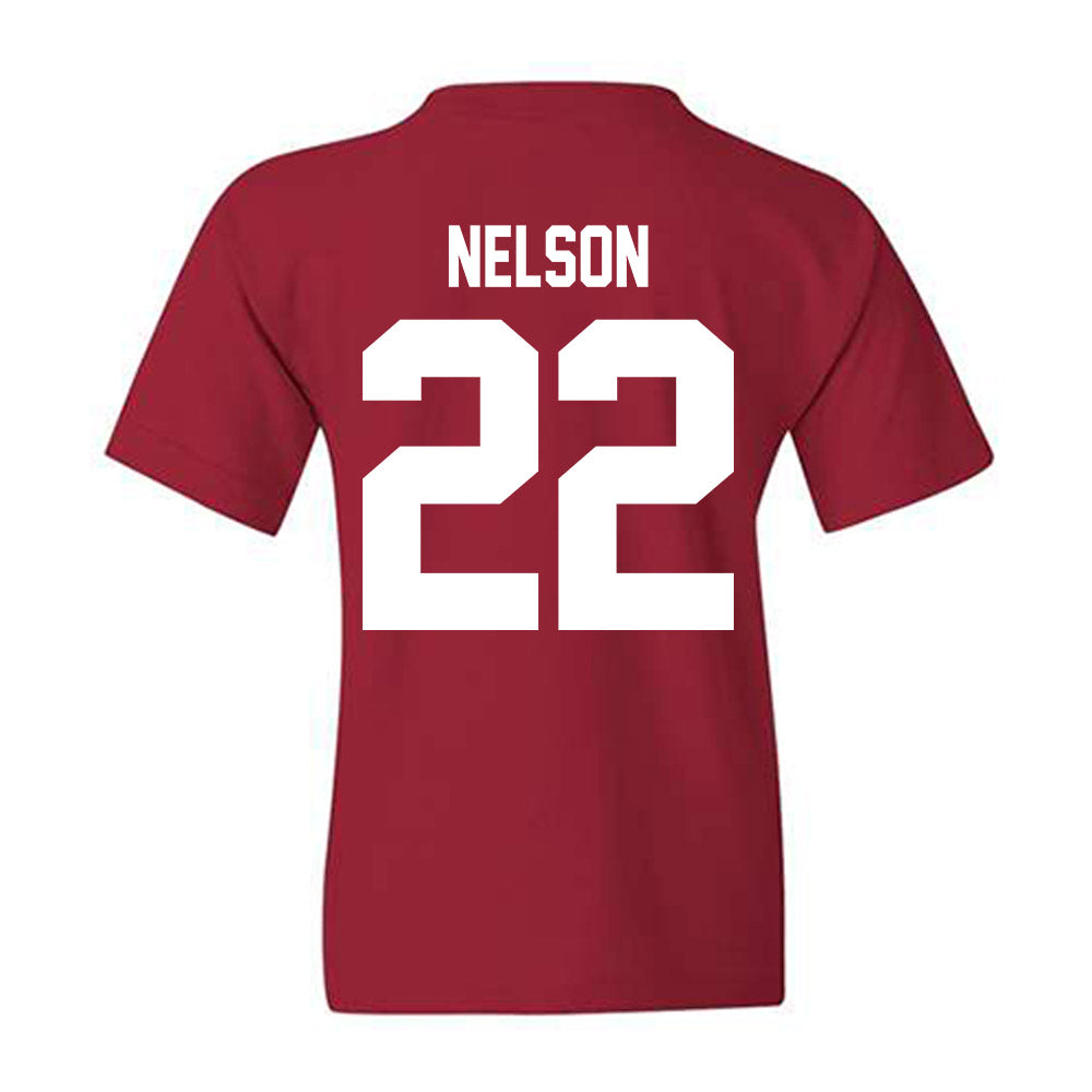 Troy - NCAA Baseball : Drew Nelson - Classic Shersey Youth T-Shirt-1