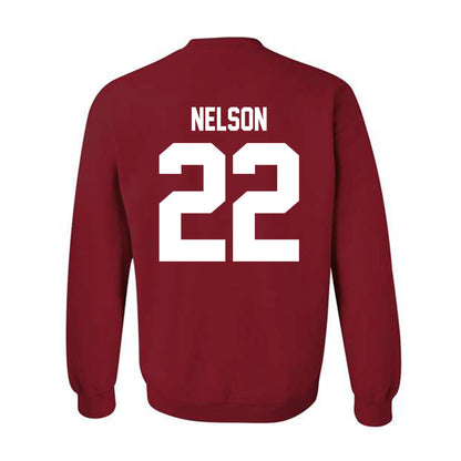Troy - NCAA Baseball : Drew Nelson - Classic Shersey Crewneck Sweatshirt-1