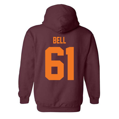 Virginia Tech - NCAA Football : Justin Bell - Classic Shersey Hooded Sweatshirt-1