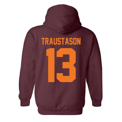 Virginia Tech - NCAA Men's Soccer : Dagur Traustason - Classic Shersey Hooded Sweatshirt-1