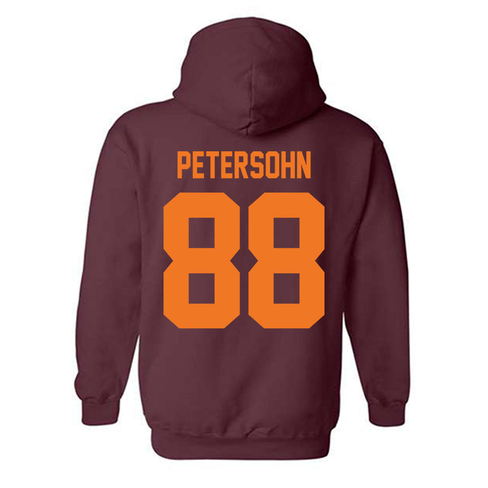 Virginia Tech - NCAA Football : Pierce Petersohn - Classic Shersey Hooded Sweatshirt-1